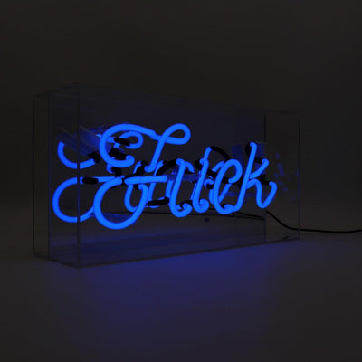 "F*ck" Glas Neon Box - TOM NEON