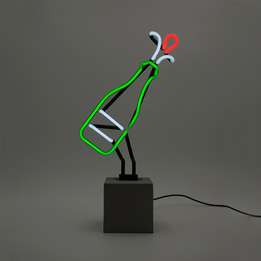 "Bottle" glass stand-neon