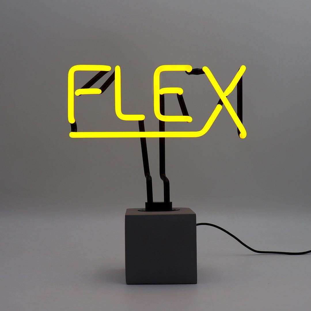 "Flex" Glas Stand-Neon - TOM NEON