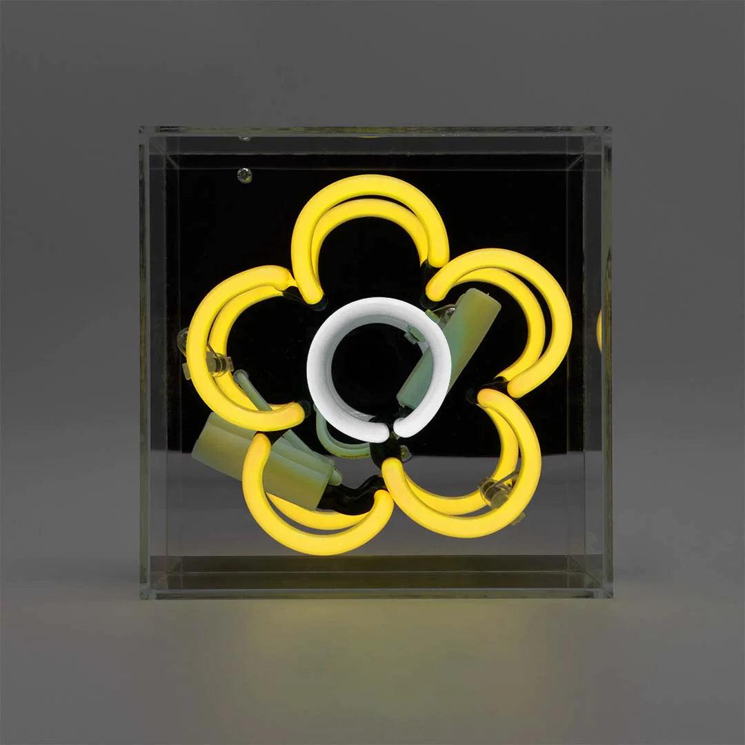 "Flower" Glas Neon Box - TOM NEON