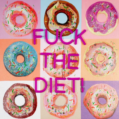 "F the Diet" LED Neon Wall Art - TOM NEON