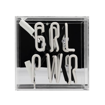 "Girl Power" Mini Glas Neon Box - TOM NEON