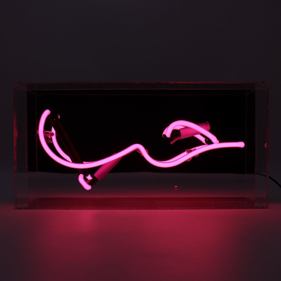 "HUB (Arabic Love)" Glas Neon Box - TOM NEON
