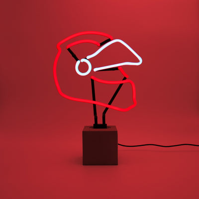 "Helm" Glas Stand-Neon