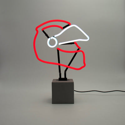 "Helm" Glas Stand-Neon