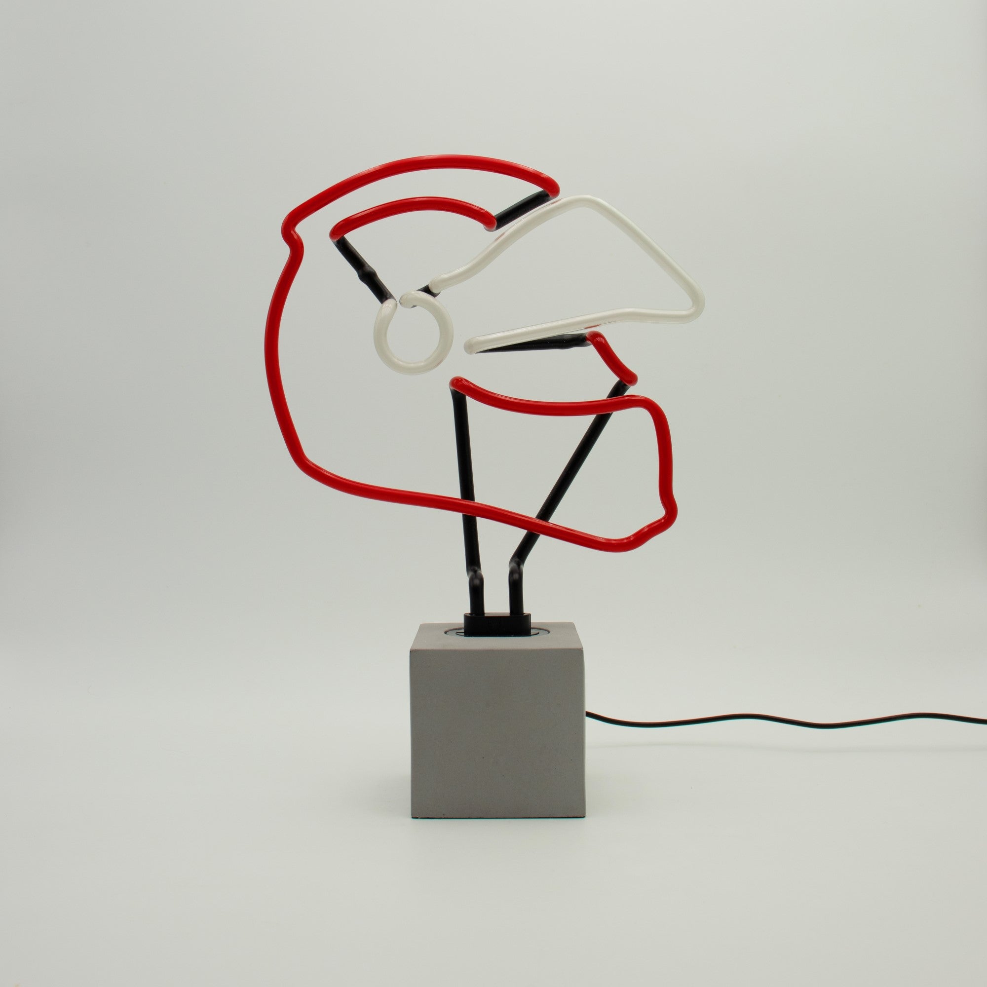 "Helm" Glas Stand-Neon