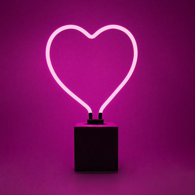 "Herz" Glas Stand-Neon - TOM NEON