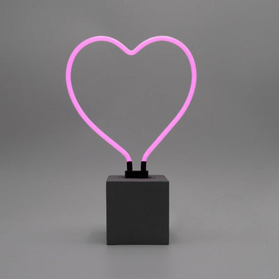 "Herz" Glas Stand-Neon - TOM NEON