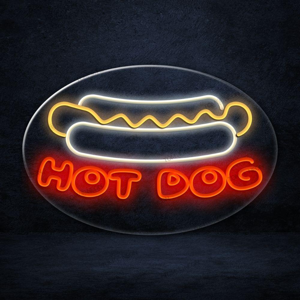 "Hot Dog" LED Neon Schild Holz - TOM NEON