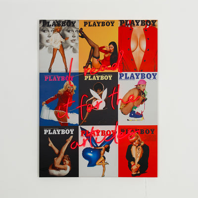 "I read It for the articles" LED Neon Playboy Edition