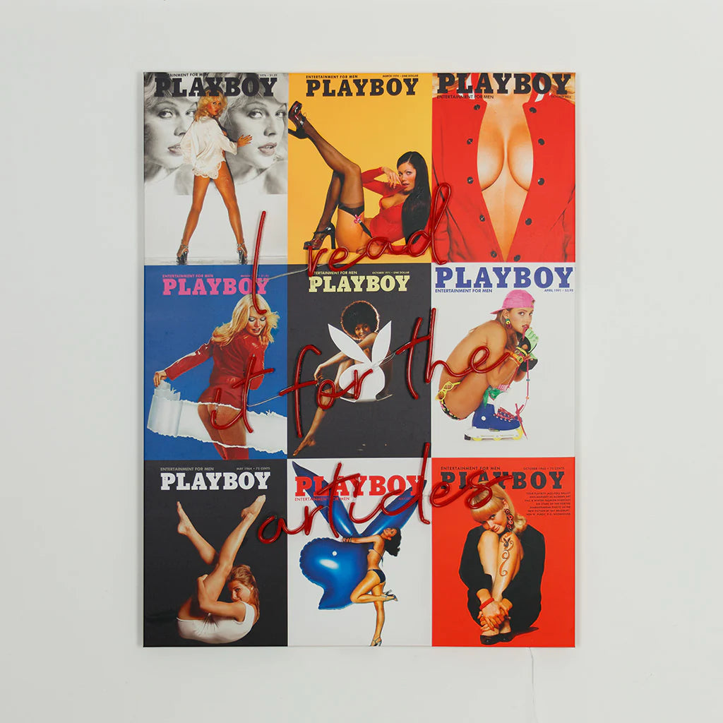 "I read It for the articles" LED Neon Playboy Edition