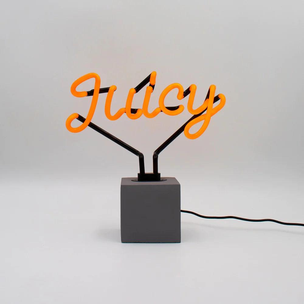 "Juicy" Glas Stand-Neon - TOM NEON