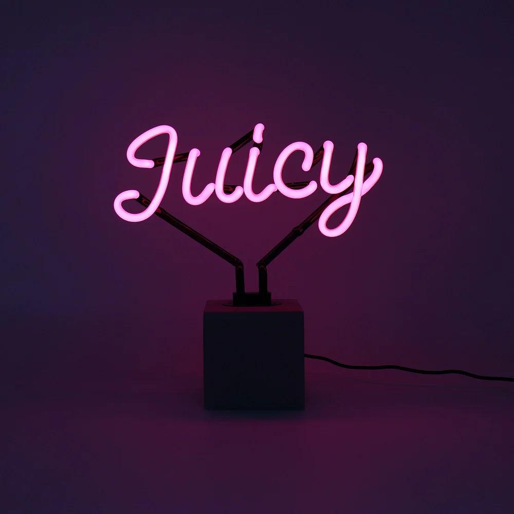 "Juicy" Glas Stand-Neon - TOM NEON