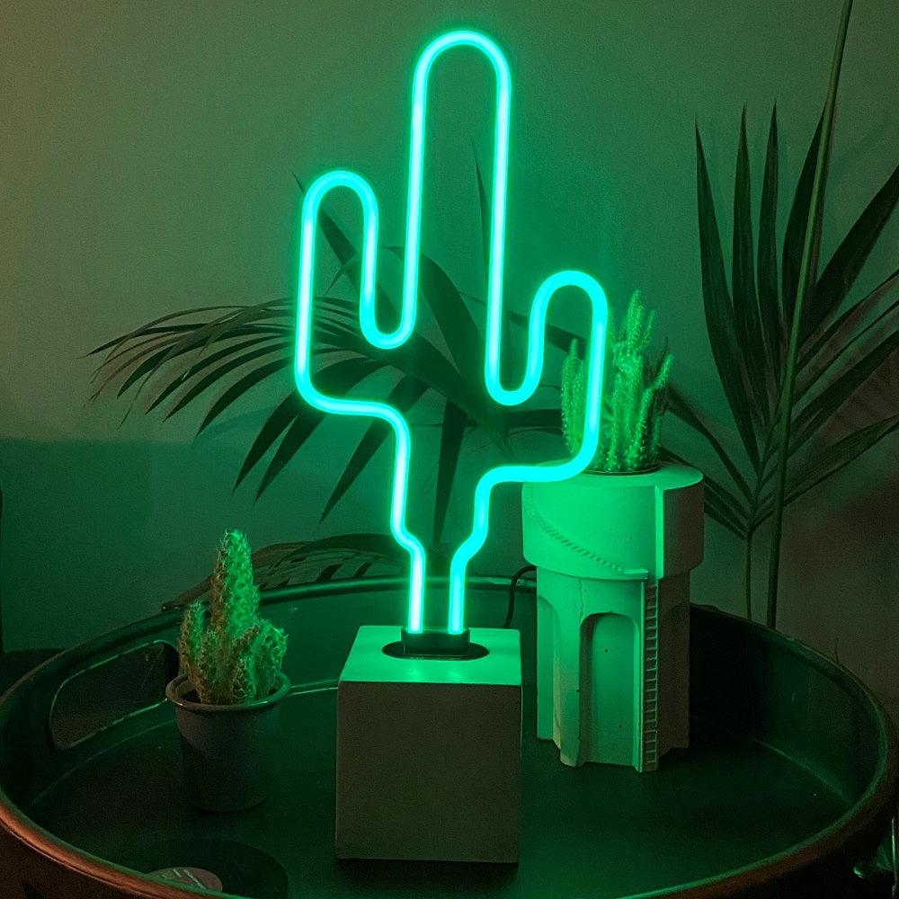 "Kaktus" Glas Stand-Neon - TOM NEON