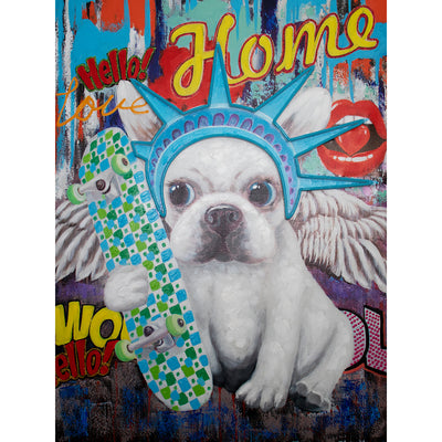 "Liberty Dog" LED Neon Wall Art