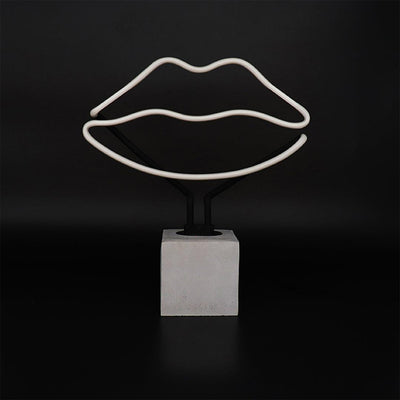 "Lippen" Glas Stand-Neon - TOM NEON