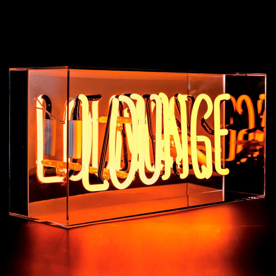 "Lounge" Glas Neon Box - TOM NEON