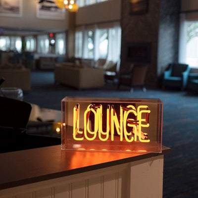 "Lounge" Glas Neon Box - TOM NEON