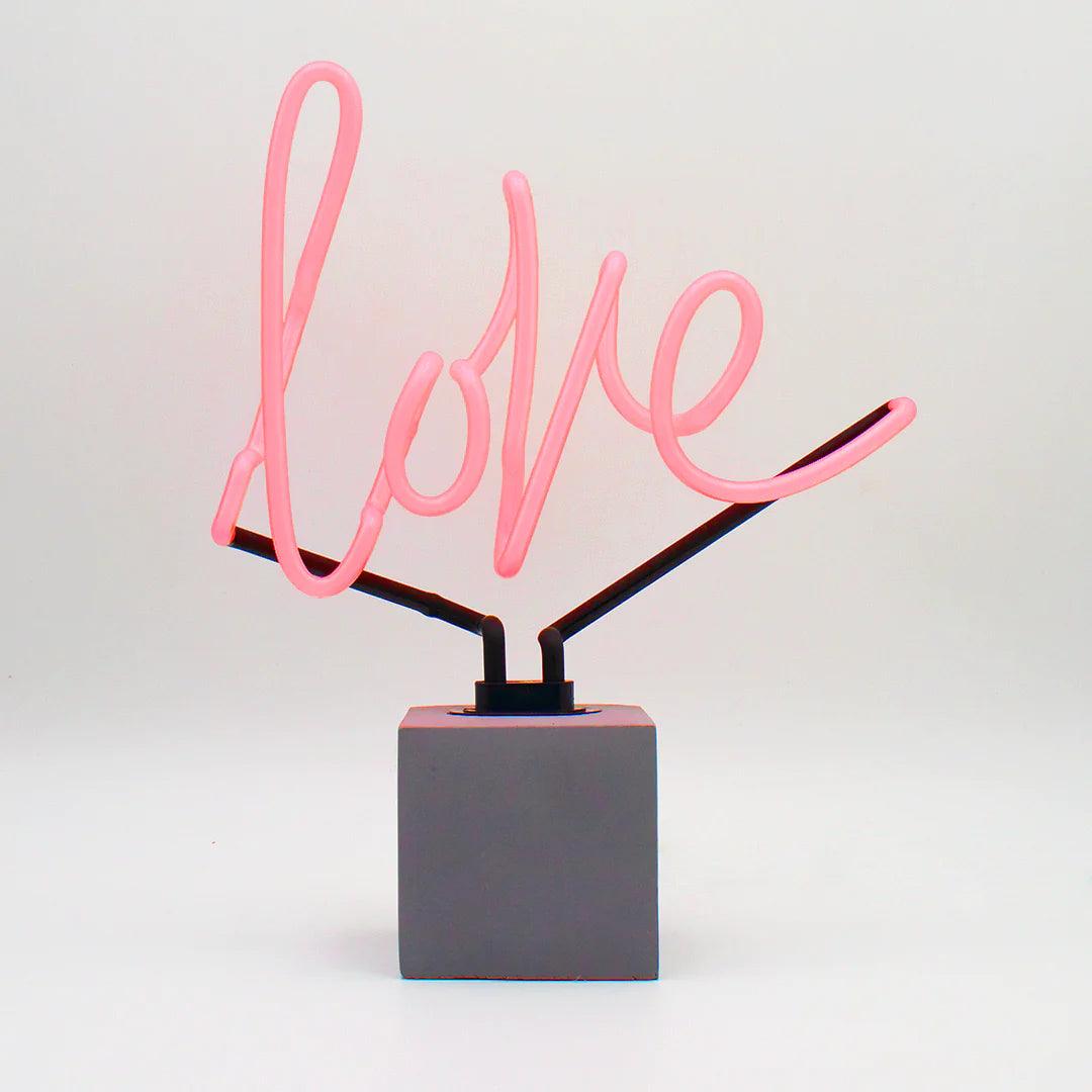 "Love" Glas Stand-Neon - TOM NEON