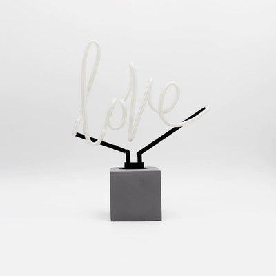 "Love" Glas Stand-Neon - TOM NEON