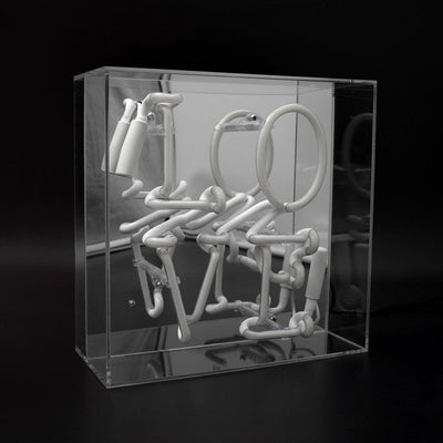 "Love" Glas Neon Box - TOM NEON