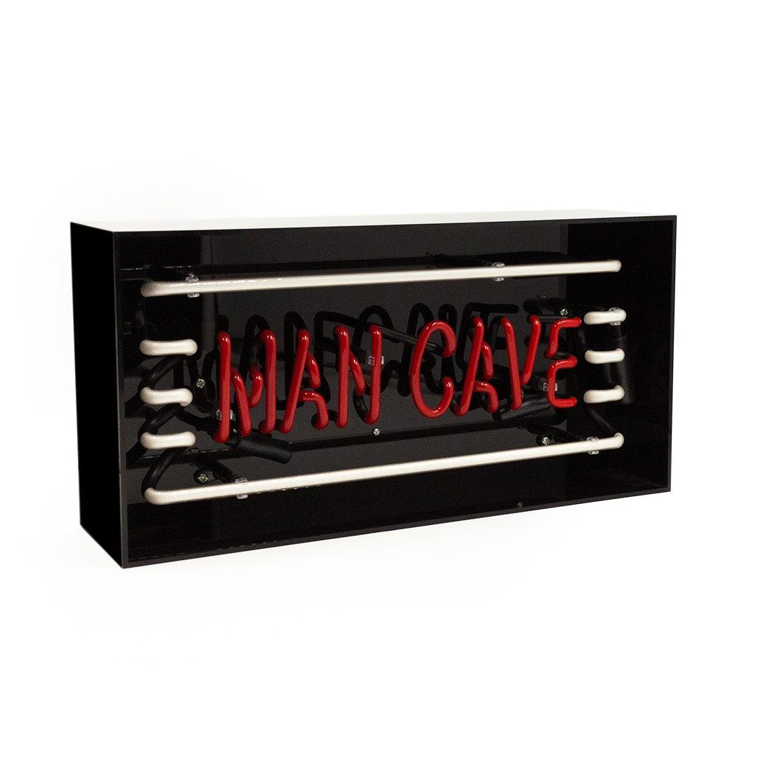 "Man Cave" Glas Neon Box - TOM NEON