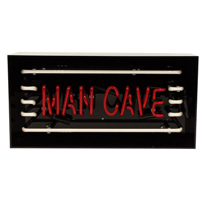 "Man Cave" Glas Neon Box - TOM NEON
