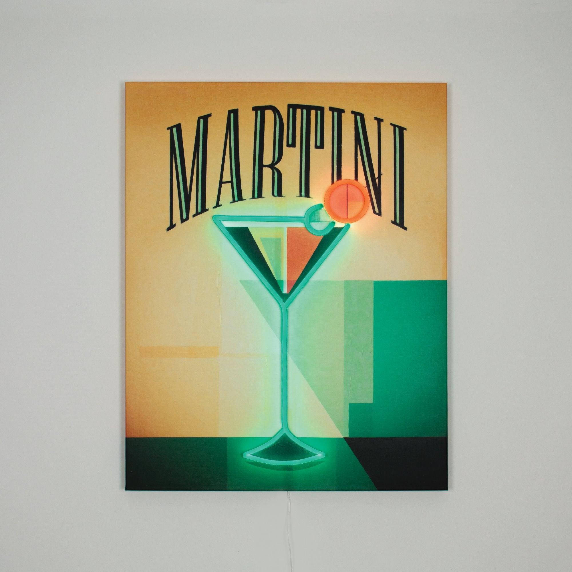 "Martini" LED Neon Wall Art