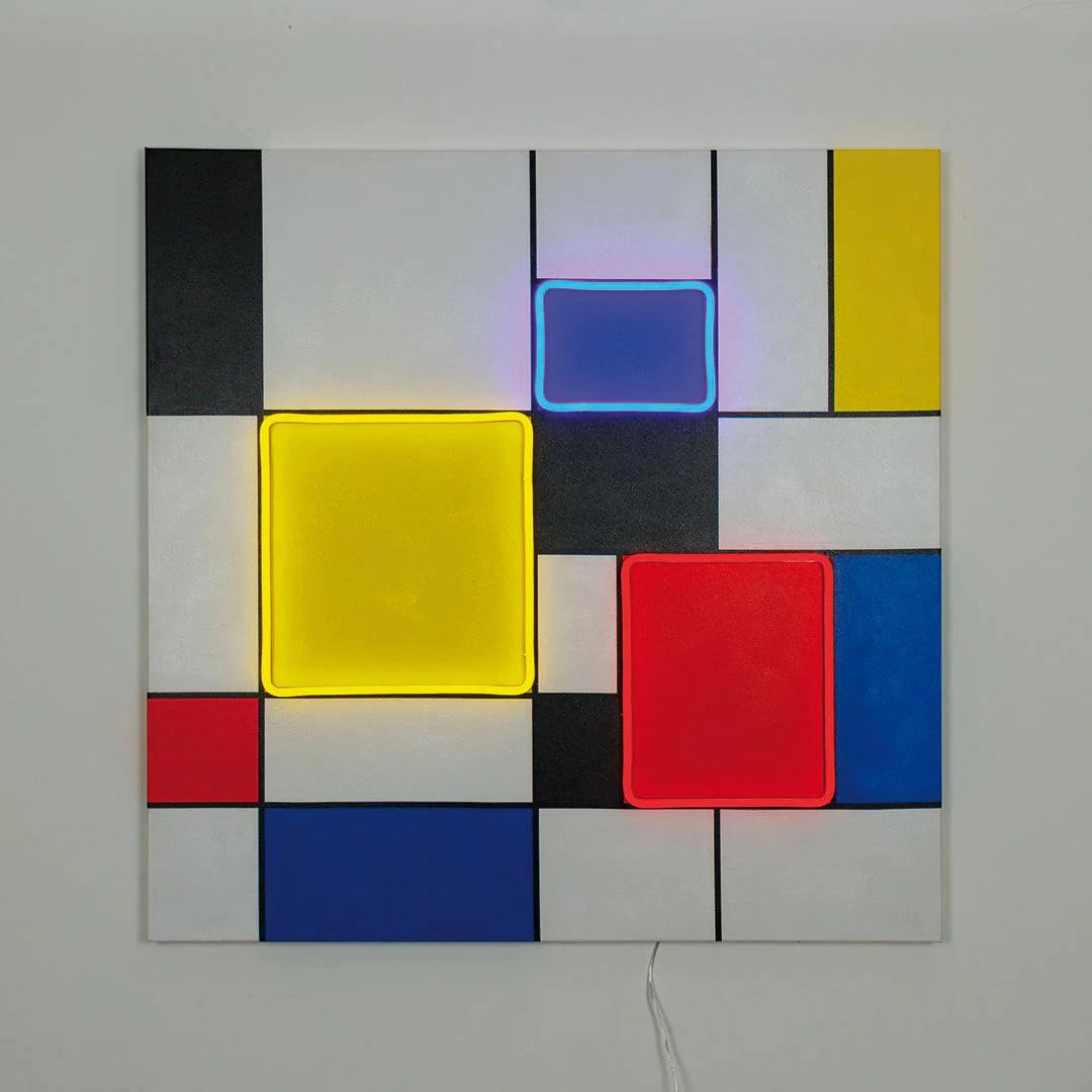 "Mondrian Composition" LED Neon Wall Art - TOM NEON