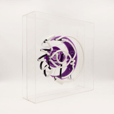 "Moon" Large Glas Neon Box - TOM NEON