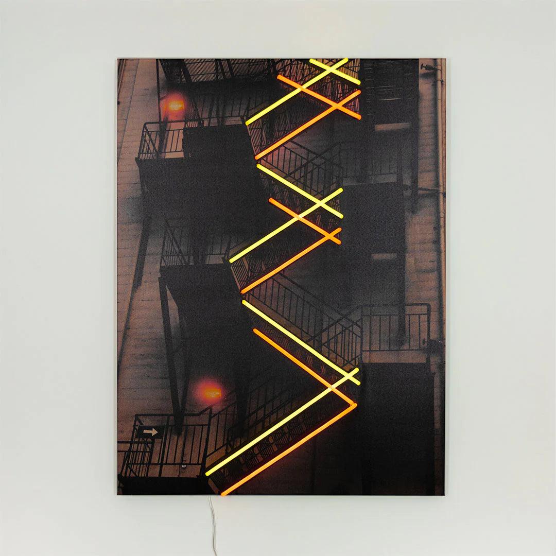 "New York Stairs" LED Neon Wall Art - TOM NEON