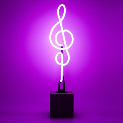 "Notenschlüssel" Glas Stand-Neon - TOM NEON