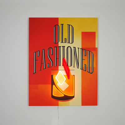 "Old Fashioned" LED Neon Wall Art