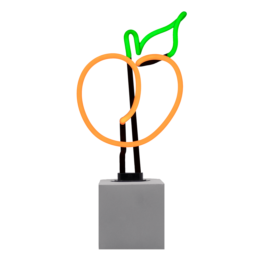 "Peach" Glas Stand-Neon - TOM NEON