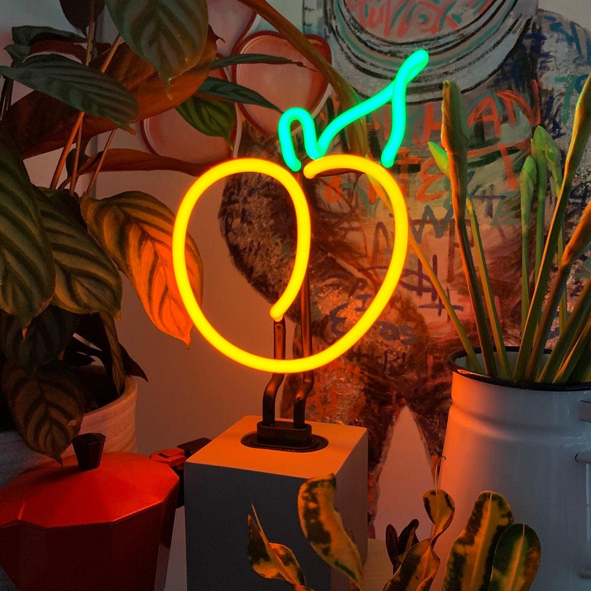 "Peach" Glas Stand-Neon - TOM NEON