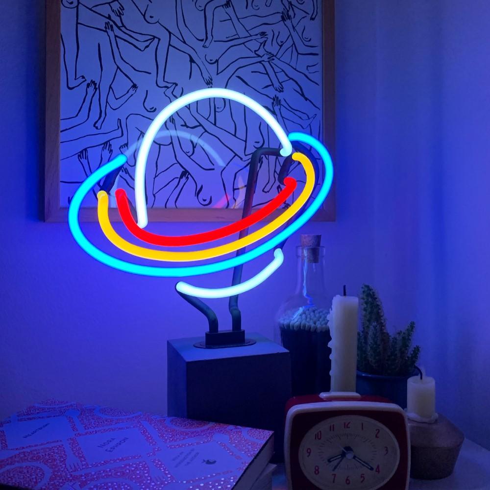 "Planet" Glas Stand-Neon - TOM NEON