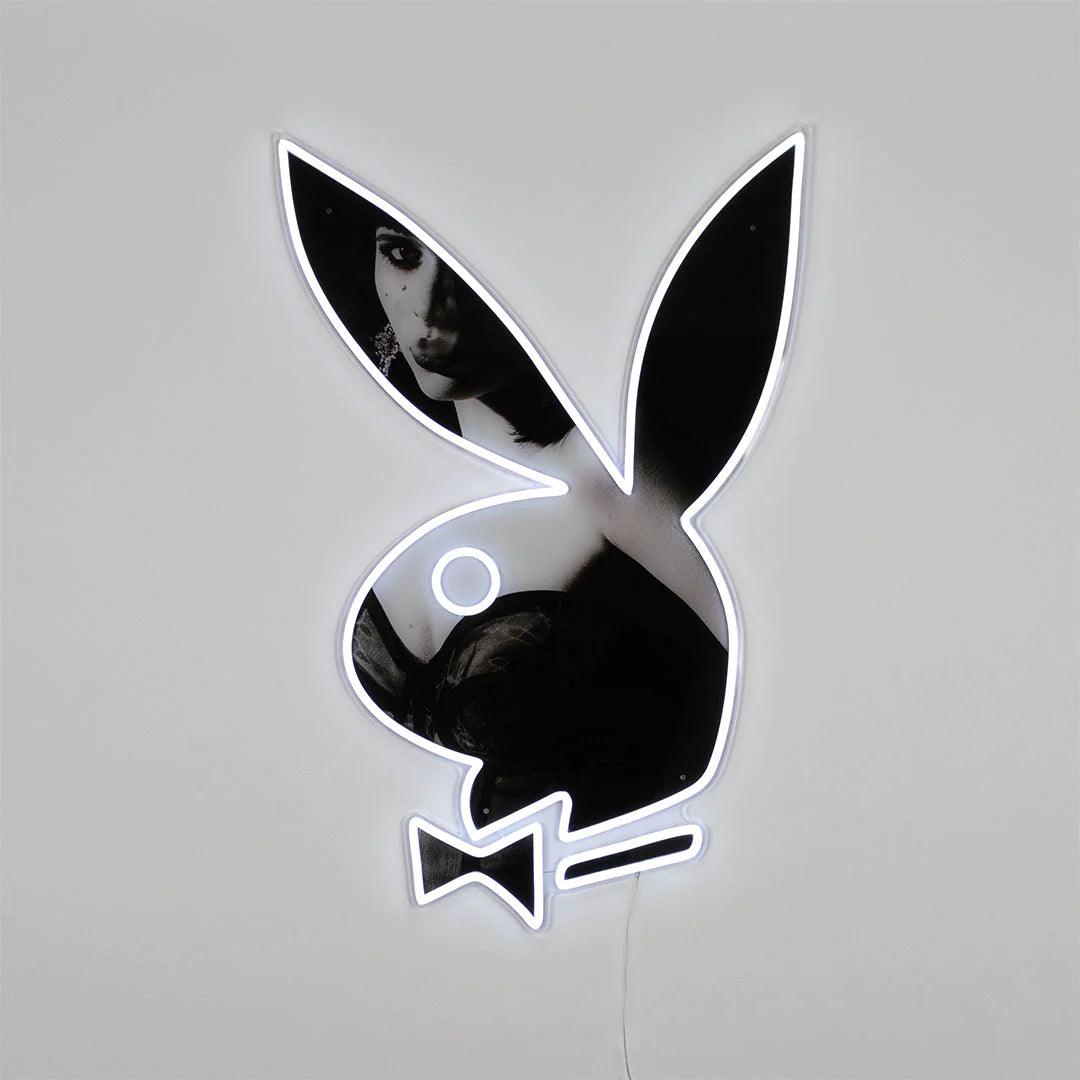 "Playboy Bunny B&W" LED Neon Playboy Edition - TOM NEON