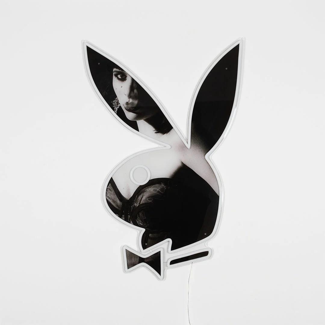 "Playboy Bunny B&W" LED Neon Playboy Edition - TOM NEON