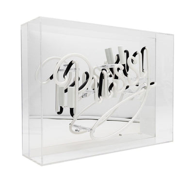 "Pussy" Glas Neon Box - TOM NEON
