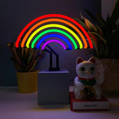 "Rainbow" Glas Stand-Neon - TOM NEON