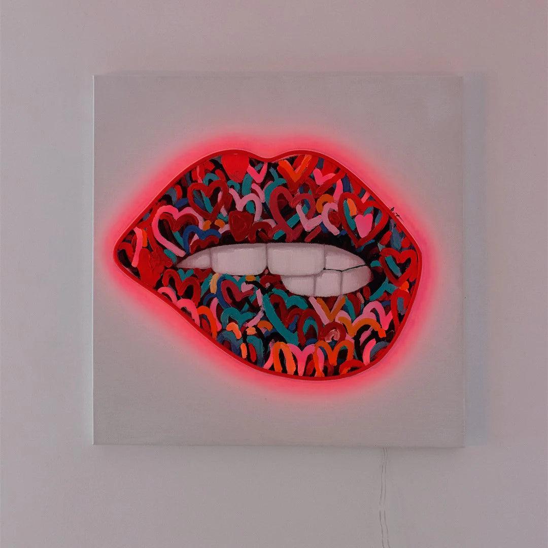 "Seductive Mouth" LED Neon Wall Art - TOM NEON