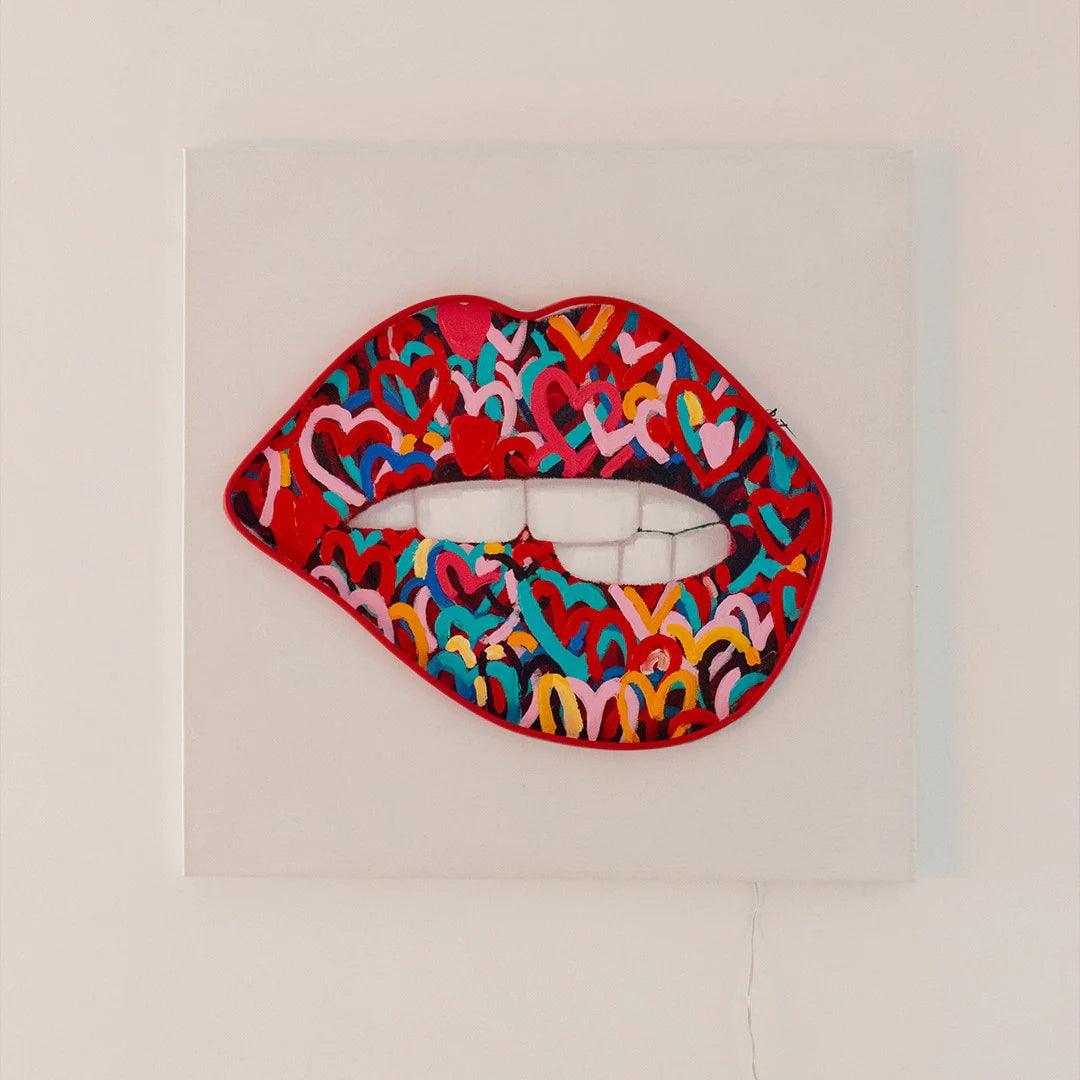 "Seductive Mouth" LED Neon Wall Art - TOM NEON