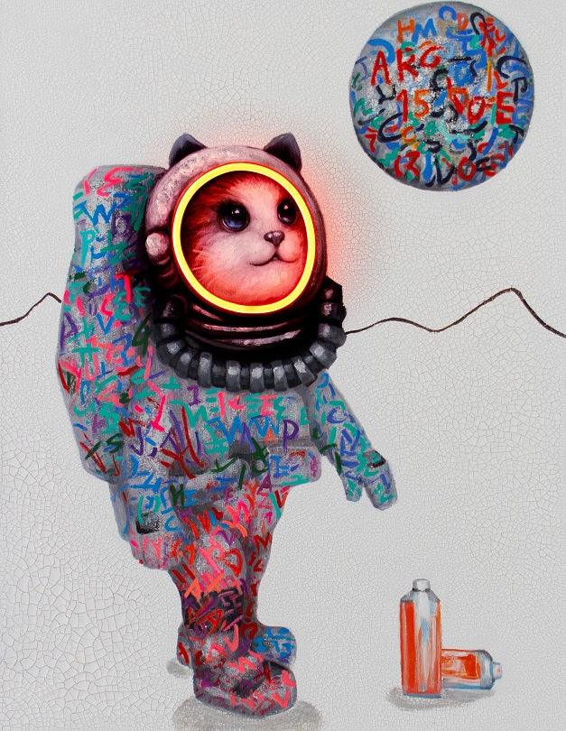 "Spacecat" LED Neon Wall Art - TOM NEON