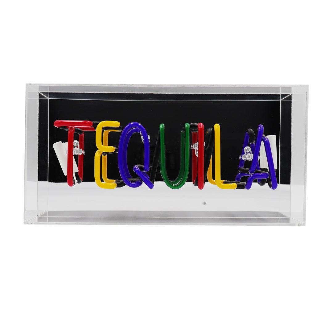 "Tequila" Glas Neon Box - TOM NEON