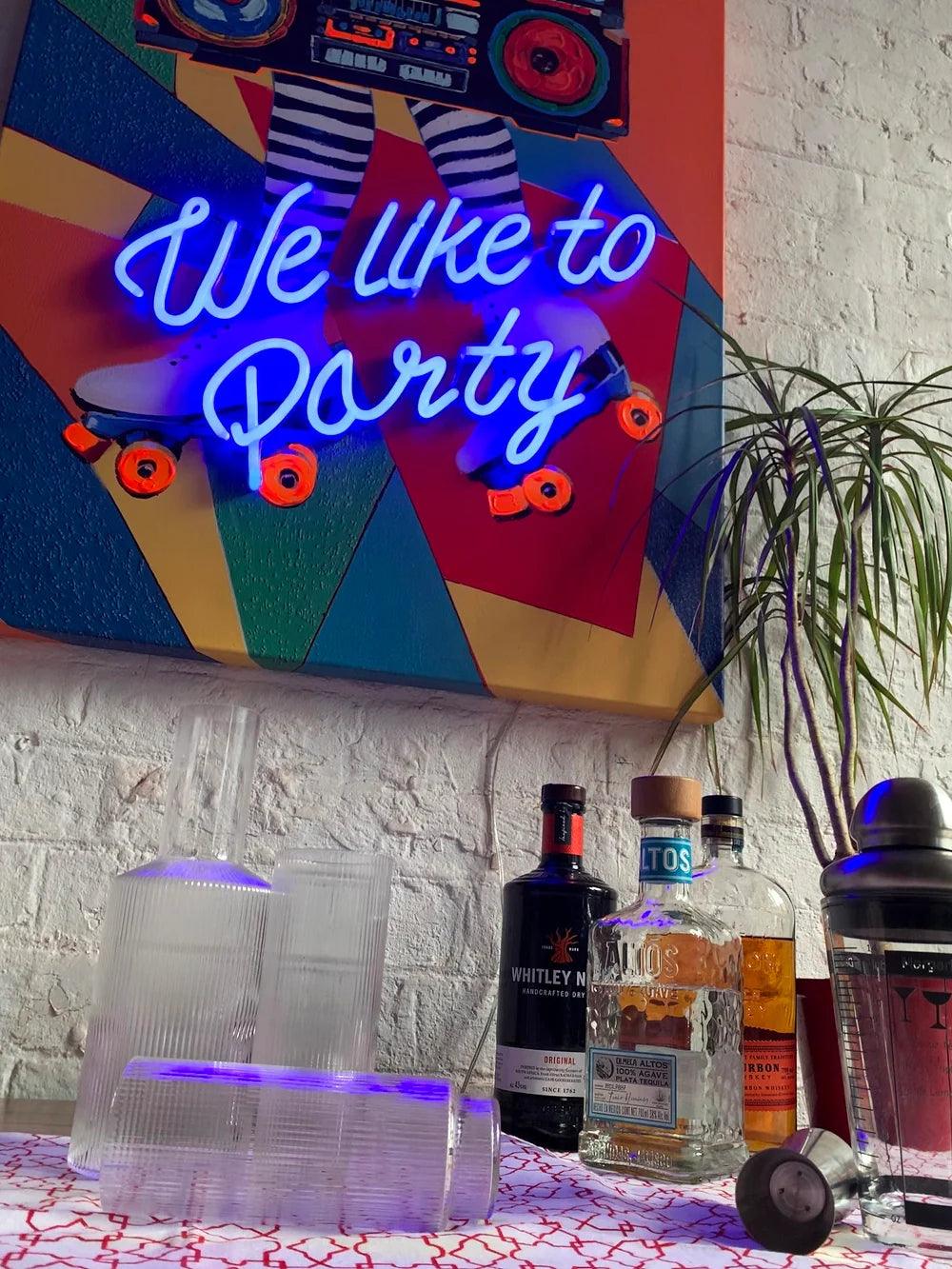 "We like to Party" LED Neon Wall Art - TOM NEON