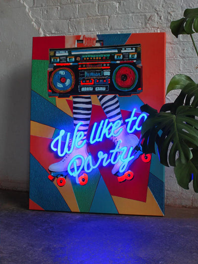 "We like to Party" LED Neon Wall Art - TOM NEON