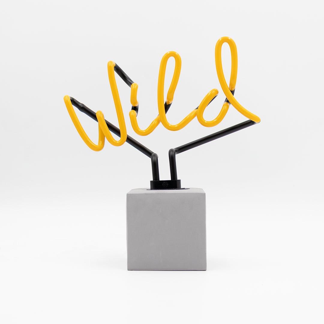 "Wild" Glas Stand-Neon - TOM NEON