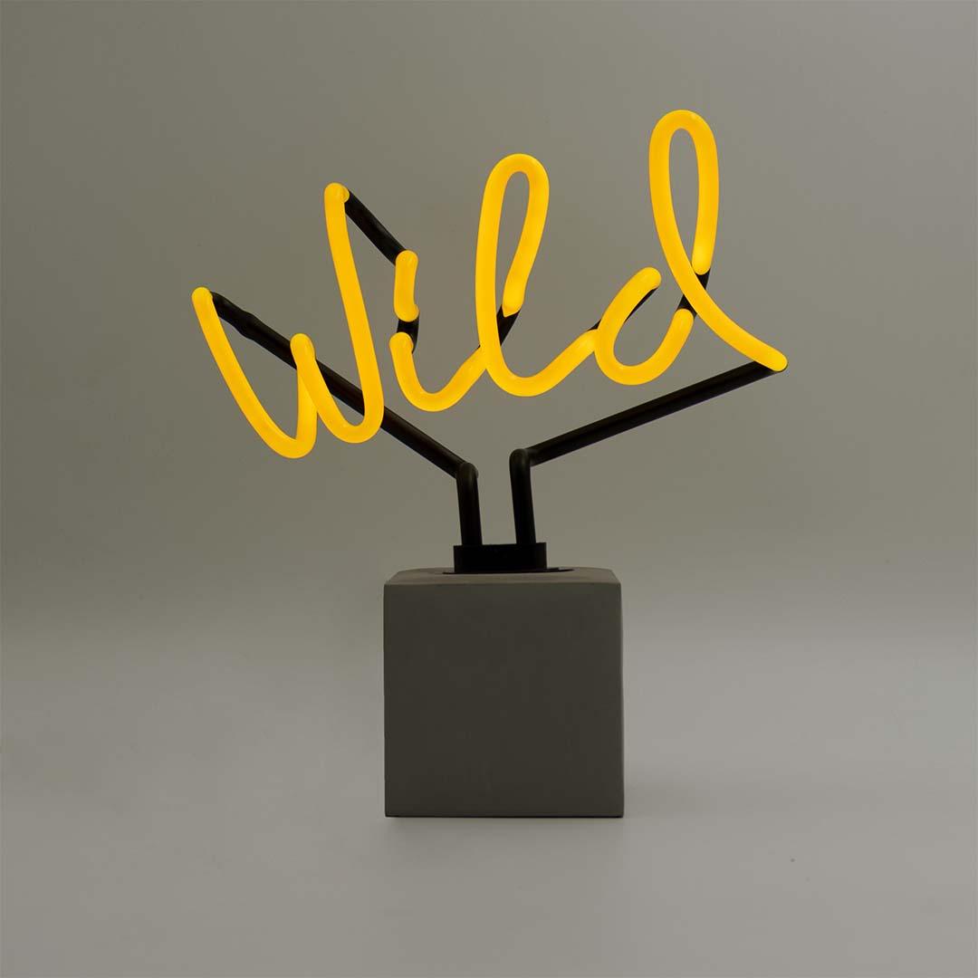 "Wild" Glas Stand-Neon - TOM NEON