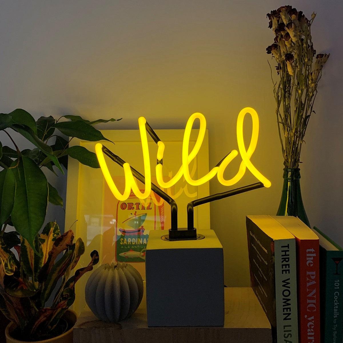 "Wild" Glas Stand-Neon - TOM NEON