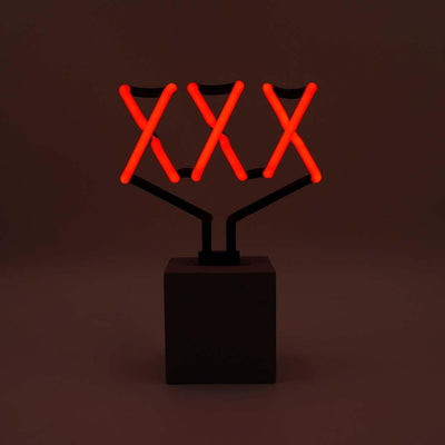 "XXX" Glas Stand-Neon - TOM NEON